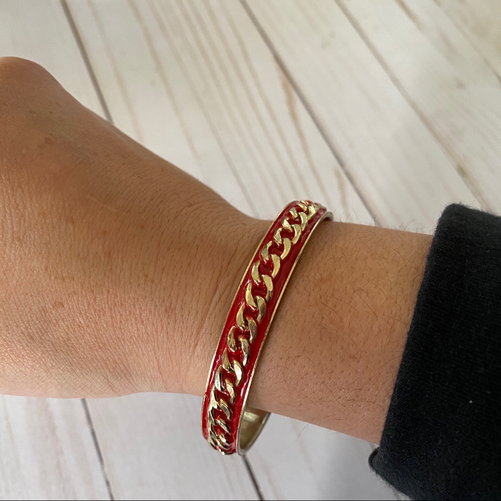 Red Chain Bangle